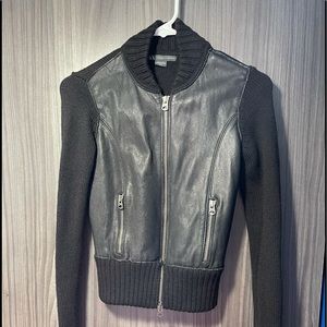 Armani Exchange sweater/jacket/leather front xs